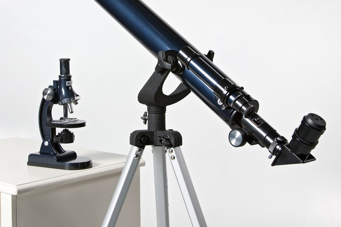 kids telescope and microscope